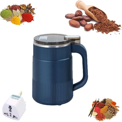 Picture of 300 Watt Stainless Steel Electric Spice Grinder Smart Electric Grinder Machine(Blue)