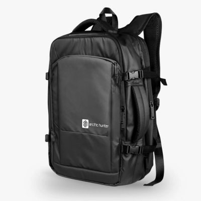 Picture of Bag | 19 inch premium quality laptop business and travel backpack with usb port (black)