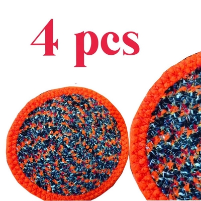 Picture of 4 Pcs Dining Table Mat Placemat Kitchen Table Linen Accessory - Add A Touch Of Elegance To Your Dining Table With This Set Of Four Placemats