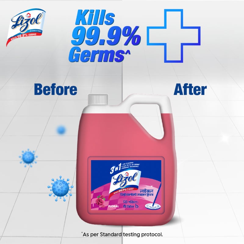 Picture of Lizol Disinfectant Surface Cleaner 5 Ltr Floral