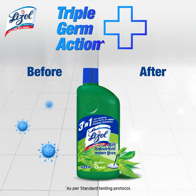 Picture of Lizol Neem Disinfectant Surface Cleaner 1 L