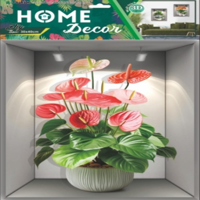 Picture of Artificial 3D Flower wall decoration/room decoration anthurium floral design