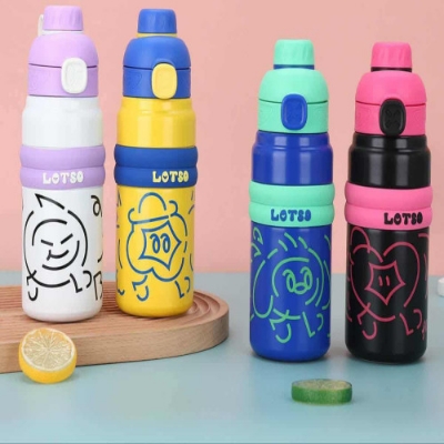Picture of 600ml Stainless Steel Kids Water Bottle