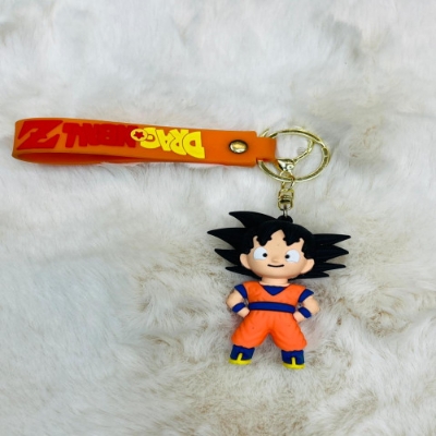 Picture of Anime Dragon Ball Keychain Fashion Jewelry Son Goku Vegeta Piccolo Action Figures 8CM PVC Key Ring for Men Women Bag Pendant