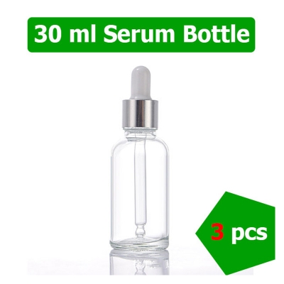 Picture of 30ml Serum Clear Glass Dropper Bottles 3 PCS