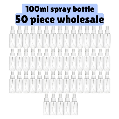 Picture of 100ml Spray bottle Transparent plastic bottle- 50 pcs (Wholesale Combo)