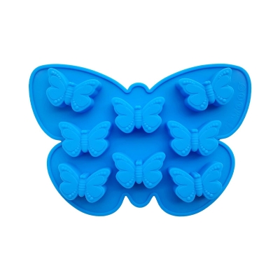 Picture of Butterfly Mold Silicone Cake Mold Butterfly Shape Ice Cube Tray Non Stick for Chocolate Candy Baking Soap Pudding Jello 1 Pcs Random Color