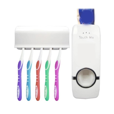 Picture of Bathroom Accessories Toothpaste Dispenser Automatic Toothpaste Squeezer And Toothbrush Holder Set Bathroom Tools - 1Pc