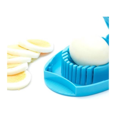 Picture of Egg Slicer on Card Stainless Steel Blades for Perfectly Even Slices Perfect for Boiled Eggs Fruits and More Compact Easy to Use Dishwasher Safe Convenient Kitchen Tool for Meal Prep & Snacks
