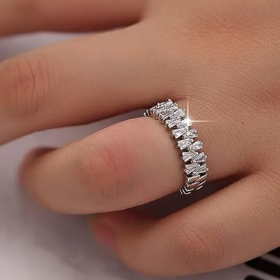 Picture of Double Rows Diamond Rings for Womens