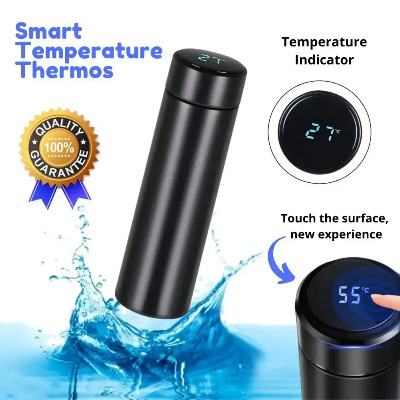 Picture of SMART Digital LED Thermal Flask with Temperature Indicator Stainless Steel Flask