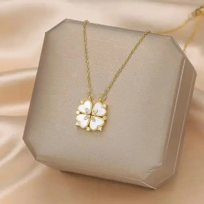 Picture of Love Heart Magnetic Pendant Chain Necklace