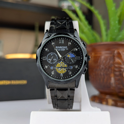 Picture of BINBOND B1236 Brand Fashion Tourbillon Dial Quartz Watches Men’s Luxury Stainless Steel