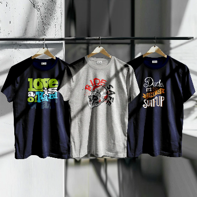 Picture of Unique Design Cotton T-Shirt 3-Piece Combo Pack