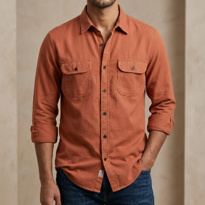 Picture of High Thickness Double Pocket Shirt.. ( Merron)