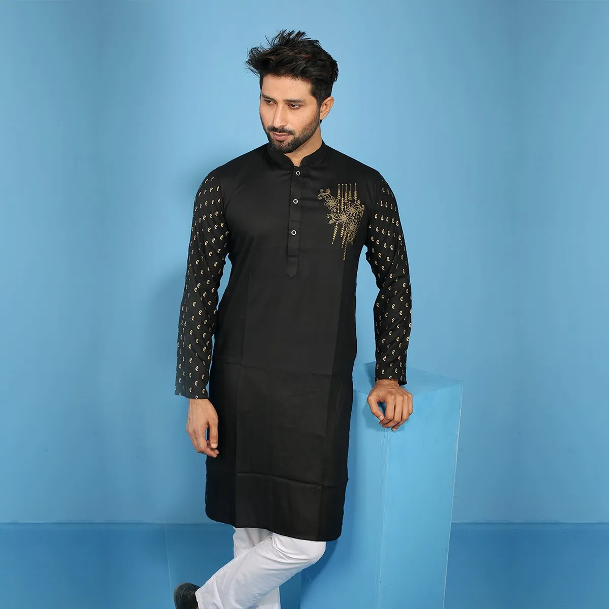 Picture of Kaiser Cotton Stylish Full Sleeve Shirt (Khaki)