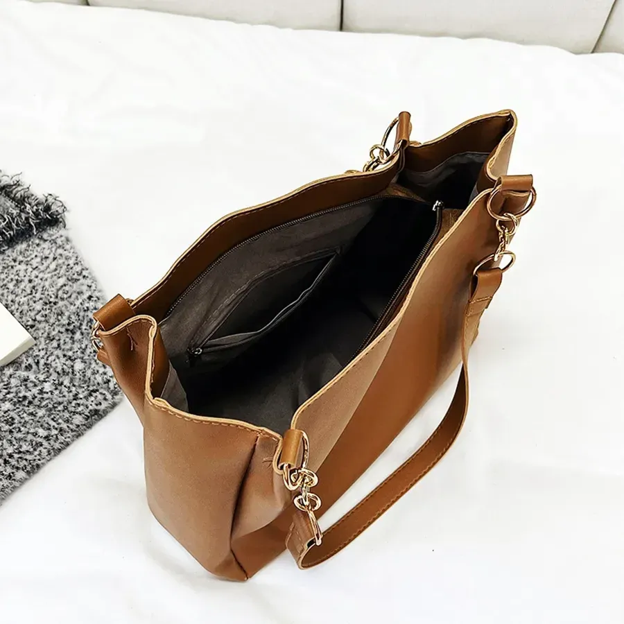 Picture of Signature Classic shoulder women's tote bags(maroon)