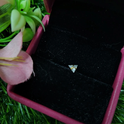 Picture of tiny crystal triangle earrings |