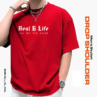 Picture of Men's Stylish Drop Shoulder- Red