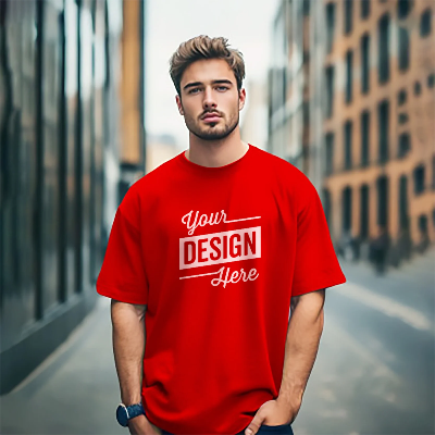 Picture of Customize Your Drop Shoulder  T-shirt