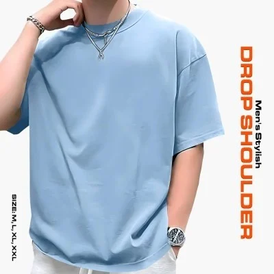 Picture of Men's Stylish Drop Shoulder-Blue