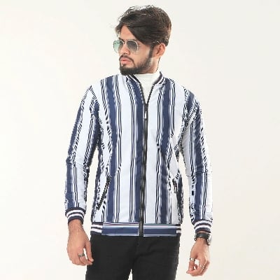 Picture of Special Stylish Men's Winter Jacket - Blue
