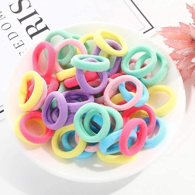 Picture of 50 Pcs Hair Accessories Set - Hair Clips Rubber Band for Girls - Multicolor
