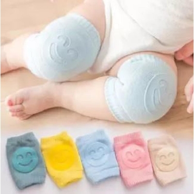 Picture of Baby Knee Pads for Safety Pure comfortable cotton Anti Slip Design of high elastic sponge, very breathable; absorb sweat, deodorization durable and soft to wear. Protect the baby's knees from bruises and scrapes when they are curiously crawling and learni - Multicolor