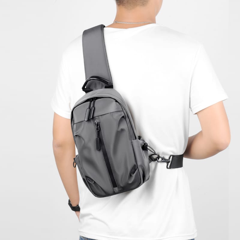 Picture of Men Sling Bag Shoulder Backpack - Long Keeper Chest Bag Walking Cycling Daypack