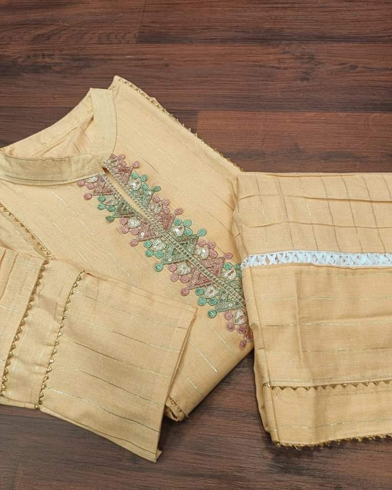 Picture of Embroidery Cotton Two Piece Shalwar Kameez for Women