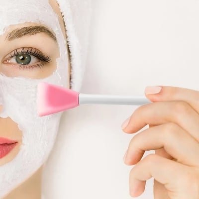 Picture of 1pc Combined Face Blending Soft  Silicone Beauty Brush - Multicolor