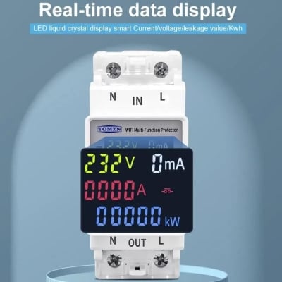 Picture of TOMZN TOMPD-63SW WiFi Smart Circuit Breaker
 with Real-Time Energy Monitoring and App Control