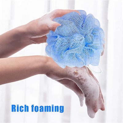 Picture of Bath Sponge Sponge and Loofahs Holding Up Bathing Exfoliator and Body Scrubber-2Pcs - Multicolor