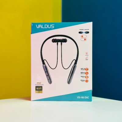 Picture of Valdus VS-100 ENC Neckband with Voice Change, Vibration Alert & Magnetic On/Off