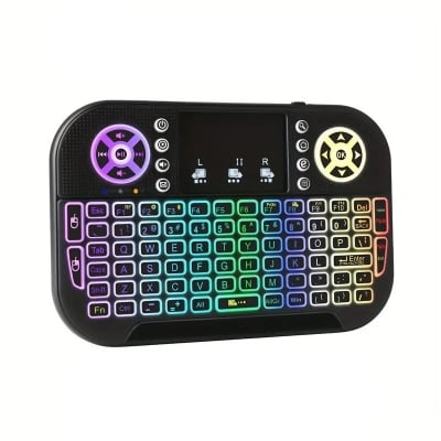 Picture of GearUP MK20 2.4GHz + Wireless Dual Mode RGB Backlit 
Rechargeable Mini Portable Keyboard With Touchpad
