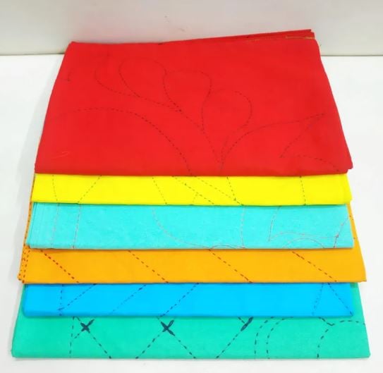 Picture of Baby Cotton Colorful Katha-1 pcs - Multicolor
