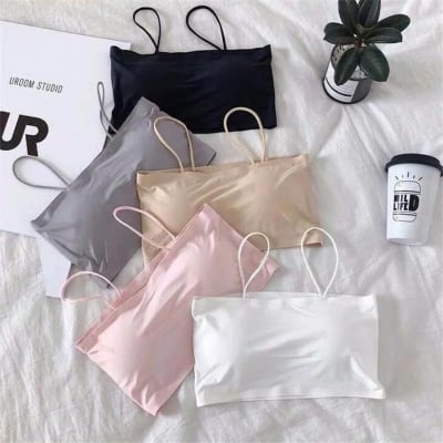 Picture of Slim Belt Stylish Pad Removable Soft Comfortable Tube Bra - Innerwear for Girls-1pcs - Multicolor