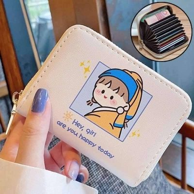Picture of Mini Wallet Card Holder for Women - hey girl