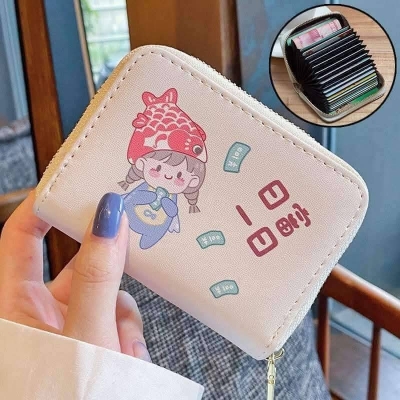 Picture of Mini Wallet Card Holder for Women - hey girl