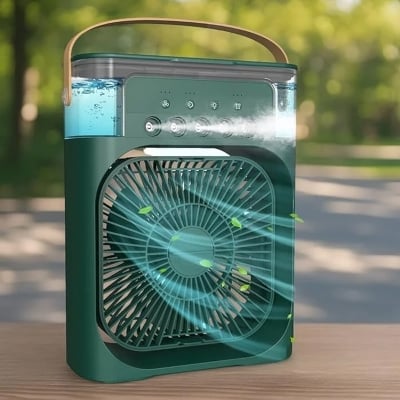 Picture of 3 In 1 Air Cooling USB Fan with LED Night Light Water Fan