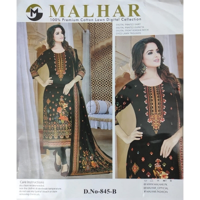 Picture of MALHAR 100% Premium cotton lawn digital printed 3 Piece