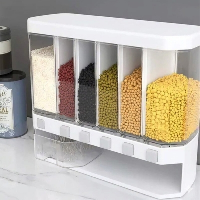 Picture of 6-in-1 Wall Mounted Food Storage Box for Kitchen