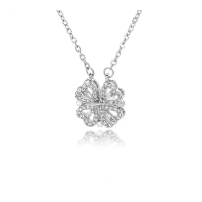 Picture of Love Heart Magnetic Pendant Chain Necklace