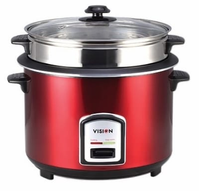 Picture of VISION 1.8 Liter Rice Cooker REL-40-06 Single Aluminium Pot- Regular Red
