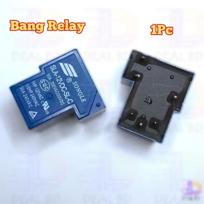 Picture of BANG Relay 12V SONGLE Relay DC-12V DC12V 30A 250VAC 6 Pin Coil SPDT Power Relay SRD-12VDC-SL-C PCB Mount T90 Power Relays Switches DC 12V Relay-Multicolor