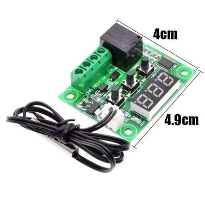 Picture of W1209 LED Digital Thermostat Temperature Control Thermometer Thermo Controller Switch Module DC 12V Waterproof NTC Sensor-Blue