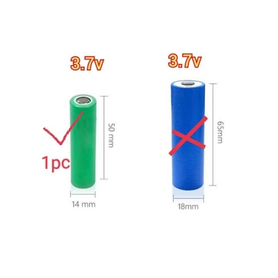 Picture of AA BATTERY 3.7vdc LI-ION RECHARGEABLE 14500 model 1000-6000mahMAH 3.7V ( 1-Blue