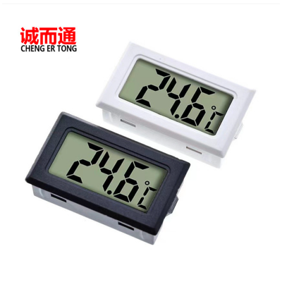 Picture of Mini LCD Digital Thermometer Sensor Temperature Meter for Fridges Freezers Coolers Aquarium Chillers 1M Probe Black-Black, White