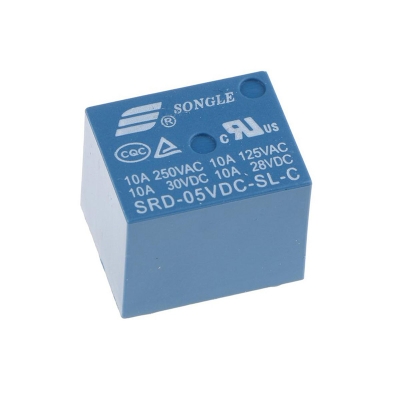 Picture of 1pc Songle 5 VDC Electronics Appliance 5 Pin PCB Relay SRD-05VDC-SL-C 1 Piece-Multicolor