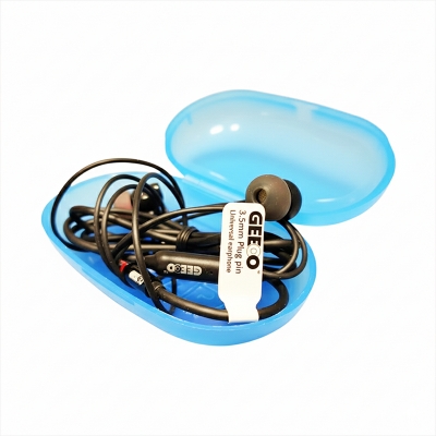 Picture of Geeoo X10 In-Ear Earphone with Microphone in Black - Enjoy Crisp and Clear Audio with These Earphones-Black